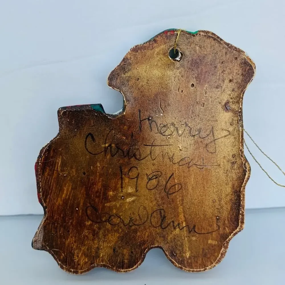 1986 Teddy Bear On Train Ornament